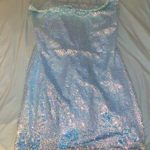 lucy in the sky light blue dress